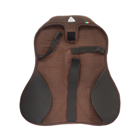Acavallo Ortho-Pubis Seat Saver Jumping Hexagonal Gel-Out Dri-Lex 20mm #colour_brown