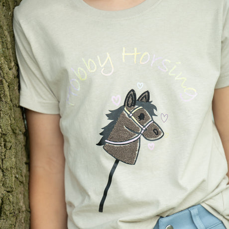 HKM Children's T-shirt -Hobby Horsing Rainbow- #colour_beige