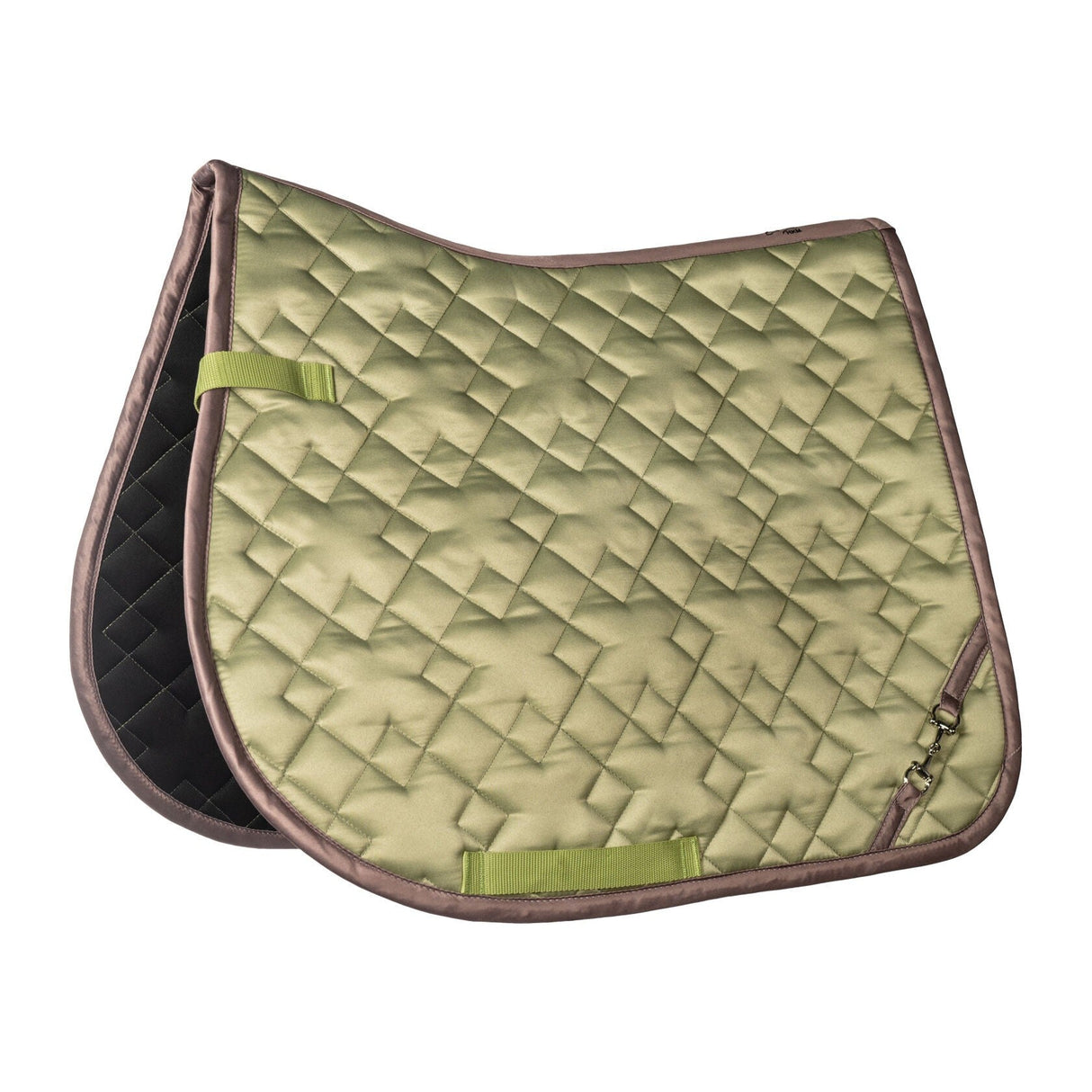 HKM Saddle Cloth -Golden Bit- #colour_jade-green