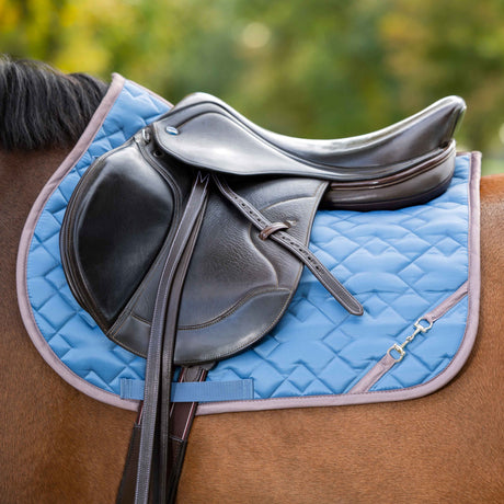 HKM Saddle Cloth -Golden Bit- #colour_smokey-blue