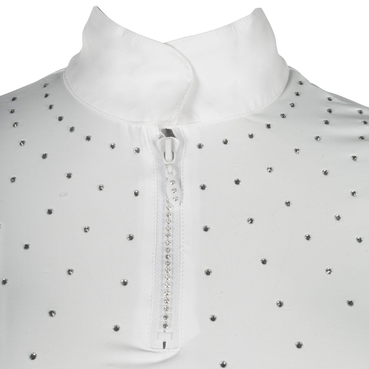 HKM Ladies Short Sleeve Competition Shirt -Skadi- #colour_white