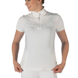 HKM Ladies Short Sleeve Competition Shirt -Skadi- #colour_white