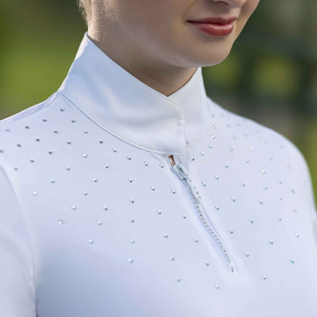 HKM Ladies Short Sleeve Competition Shirt -Skadi- #colour_white