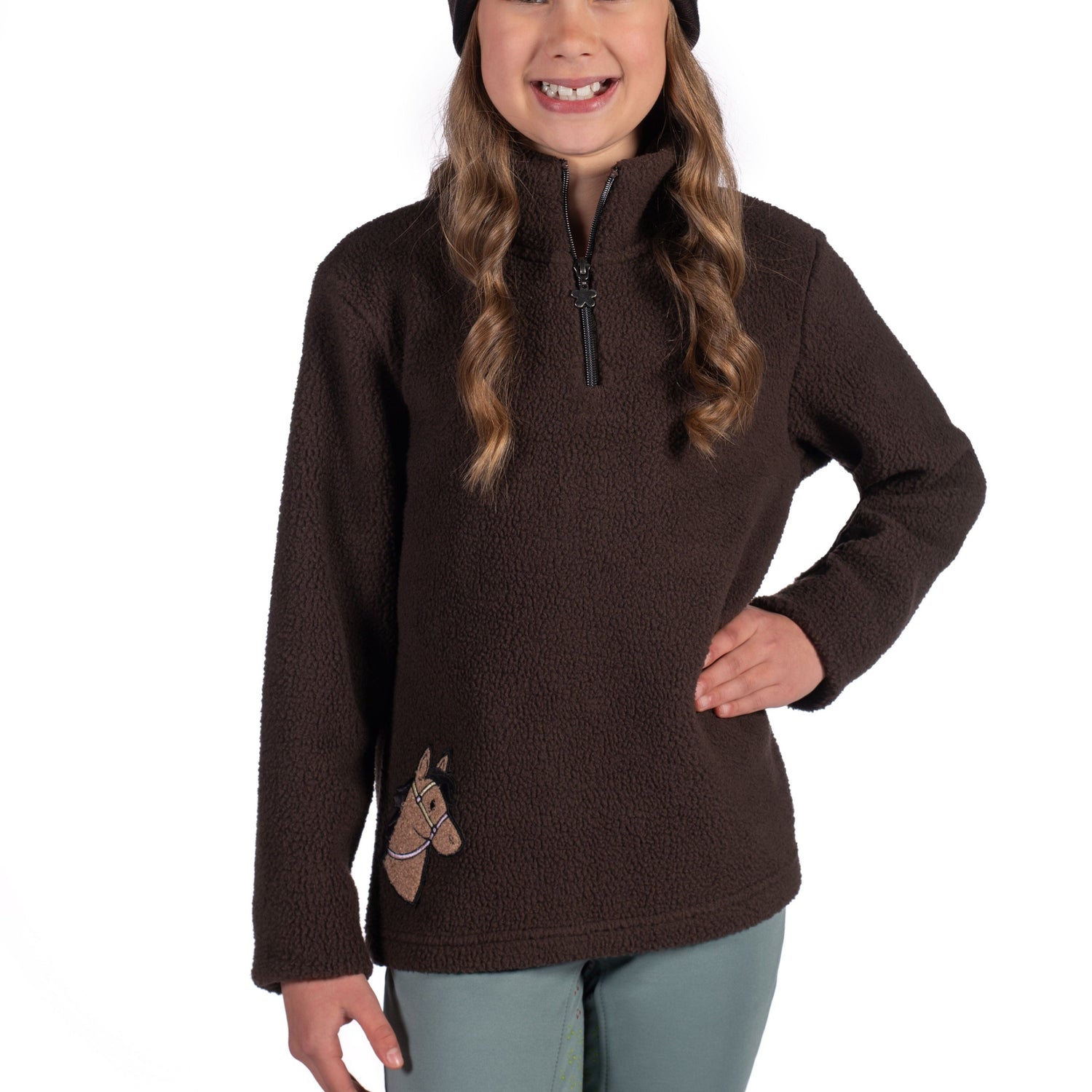 HKM Children's Sweater -Mia- #colour_dark-brown