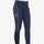 Equestro Women's Slim Fit Breeches With Knee Grip #colour_blue-white