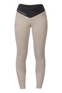 HKM Ladies Silicone Full Seat Riding Leggings -Limone- #colour_grey-beige