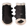 HKM Protection Boots -Comfort Premium Mesh- Fur #colour_dark-brown