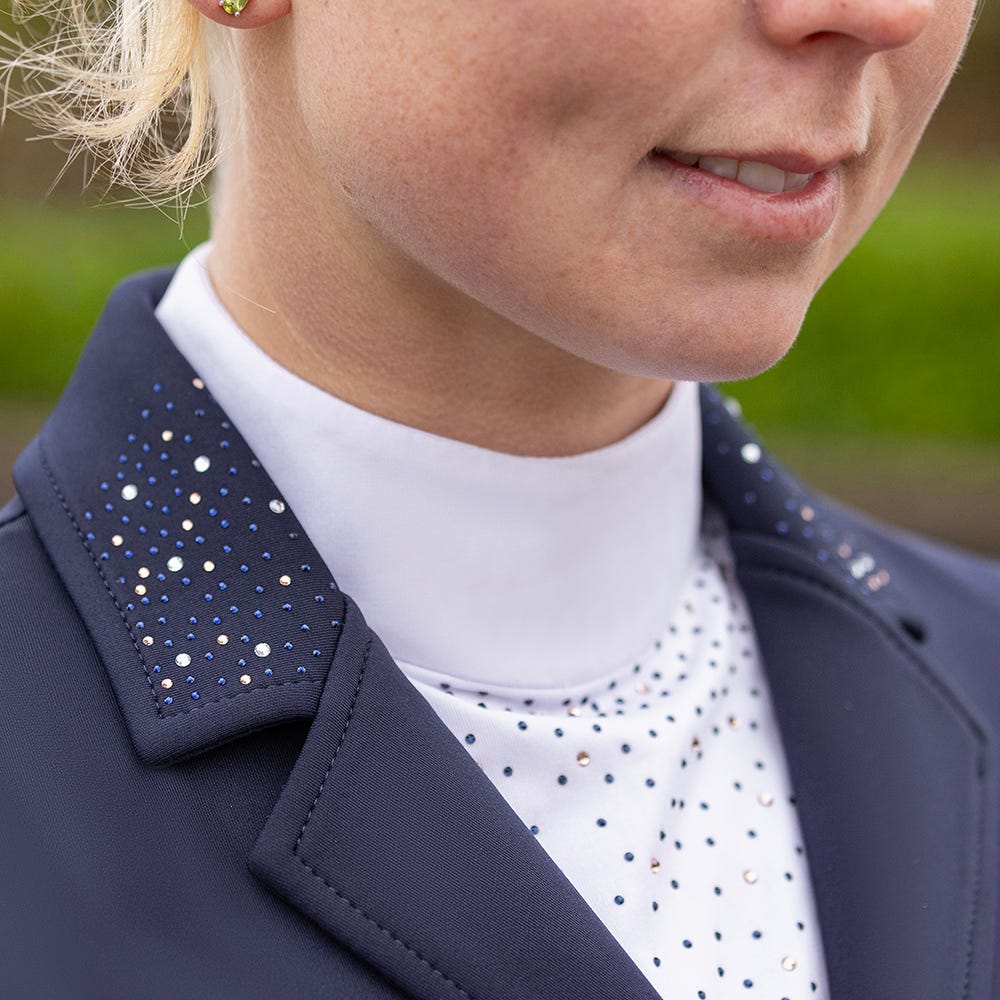 Hy Equestrian Roka Regal Show Jacket #colour_navy