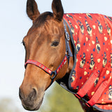 Hy Equestrian Thelwell Collection Balancing Act Head Collar & Lead Rope #colour_red-navy