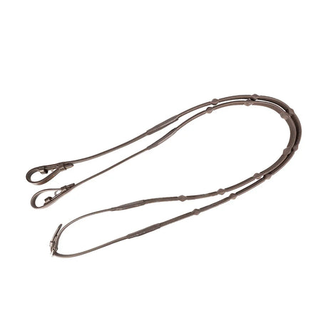 ProPresicce Massa Ergo Grip Rubber Reins by Hy Equestrian #colour_brown