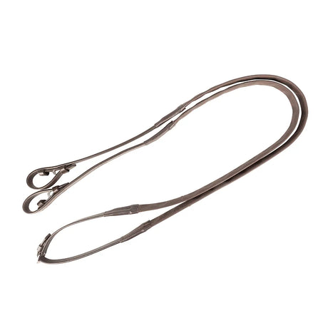 ProPresicce Pollice Magna Grip Rubber Reins by Hy Equestrian #colour_brown