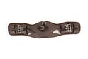 ProReaction Contoured TPU Vented Dressage Girth by Hy Equestrian #colour_brown