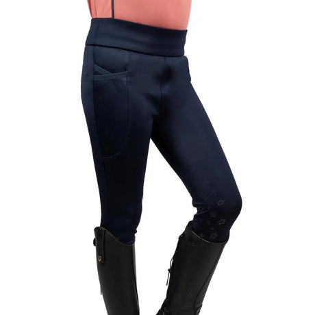 Elevate Selena Riding Tights By Little Rider #colour_navy-pink