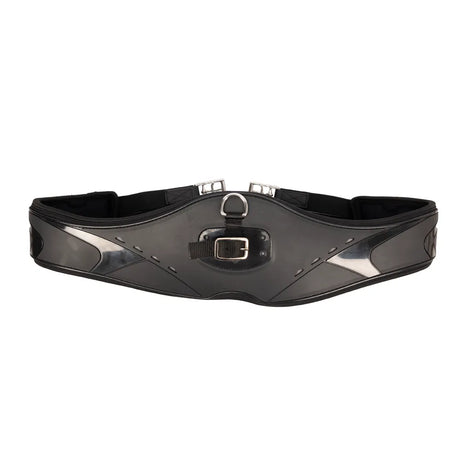 ProReaction Contoured TPU Vented GP/Jumping Girth by Hy Equestrian #colour_black
