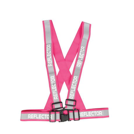 Reflector Adjustable Harness by Hy Equestrian #colour_pink