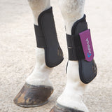 Shires ARMA Tendon Boots #colour_black-plum