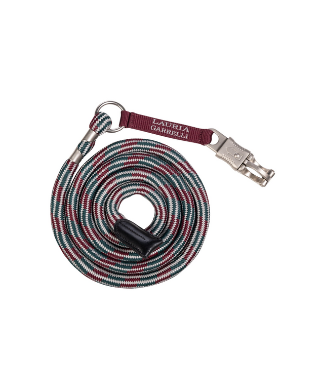 HKM Lead Rope with Panic Hook -Livigno- #colour_bordeaux