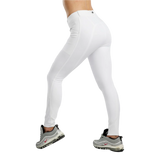 Montar MoZida Refined Gun Metal Crystals Knee Grip Breeches #colour_white