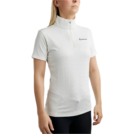 Montar MoCilia Refined Short Sleeved Jacquard Training Shirt #colour_white