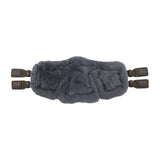 Stubben Equi-Soft® Saddle Girth with Cover - Ebony #colour_lambskin-anthracite-black