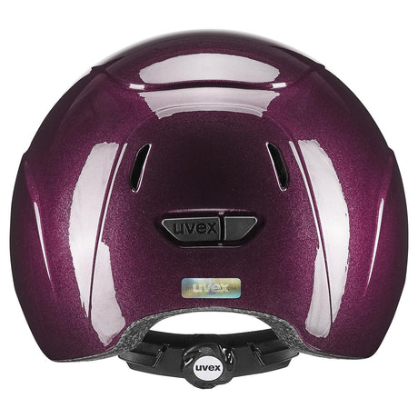 Uvex Kiddox Shiny Riding Hat #colour_burgundy