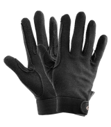 E.L.T Picot Adult Knit-Cotton Gloves #colour_black