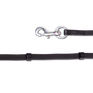 Waldhausen Icelandic Reins With Snap Hooks #colour_black-silver