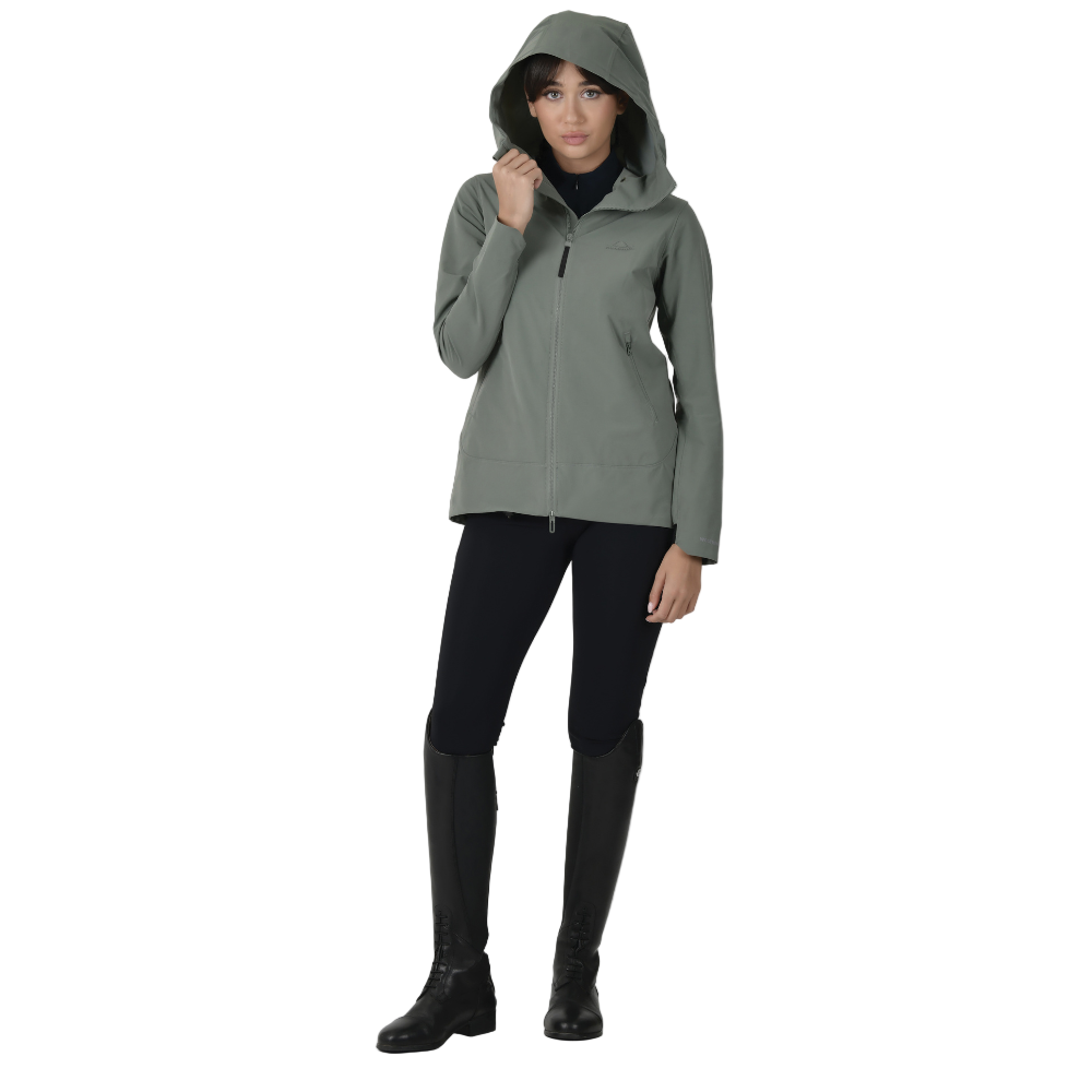 Weatherbeeta Ladies Abrasion Proof Stretch Riding Jacket #colour_olive-leaf