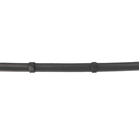ProPresicce Softy Grip Rubber Reins with Stoppers by Hy Equestrian #colour_black