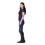 Weatherbeeta Ladies Relaxed UV Short Sleeve Tee #colour_navy