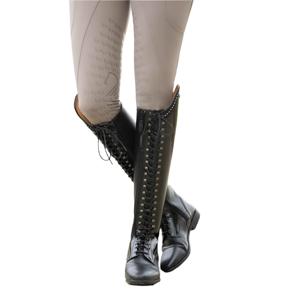 HKM Standard Riding Boots -Amalfi Lack- #colour_black