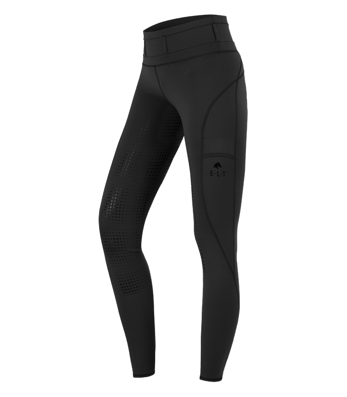 E.L.T Ladies Hanna High Waist Riding Leggings #colour_black