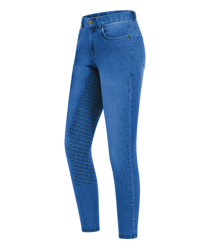 E.L.T Ladies Luna Jeans Breeches #colour_jeans-blue