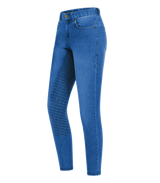 E.L.T Ladies Luna Jeans Breeches #colour_jeans-blue