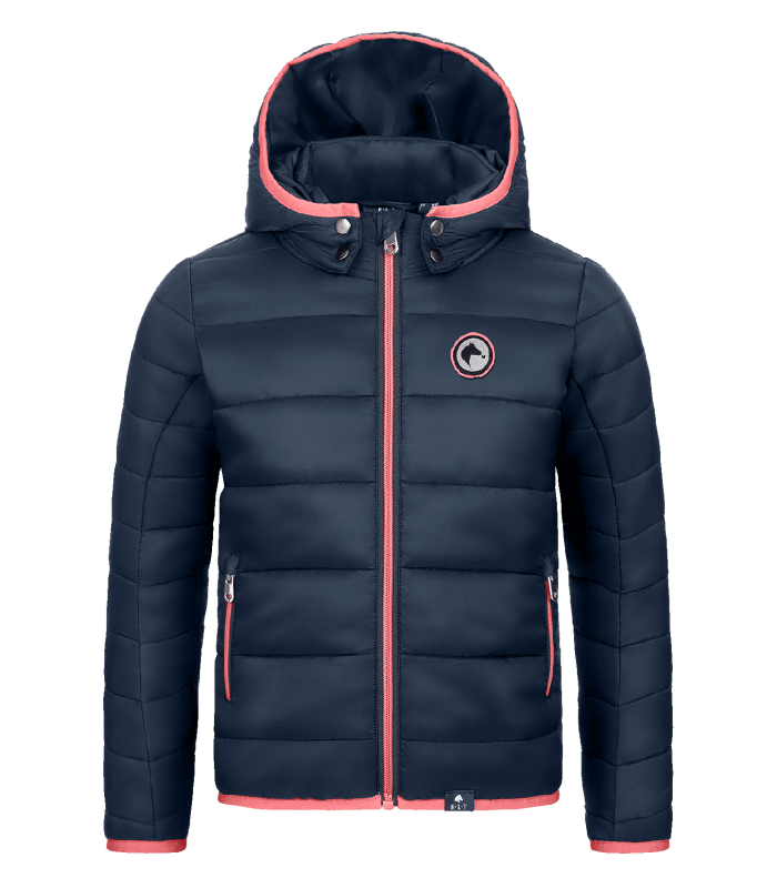 E.L.T Lucky Liv Children's Quilted Jacket #colour_night-blue