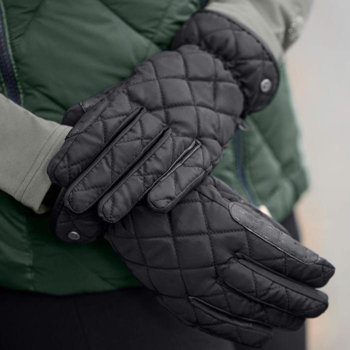 ELT Adult Diamond Winter Riding Glove #colour_black