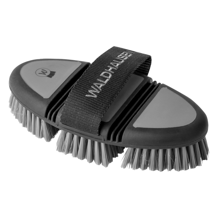 Waldhausen Flex Body Brush, soft synthetic bristles #colour_black-grey