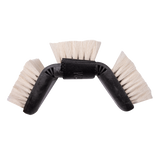 Waldhausen Flex Cuddle Brush with Goat's Bristles #colour_schwarz-grau