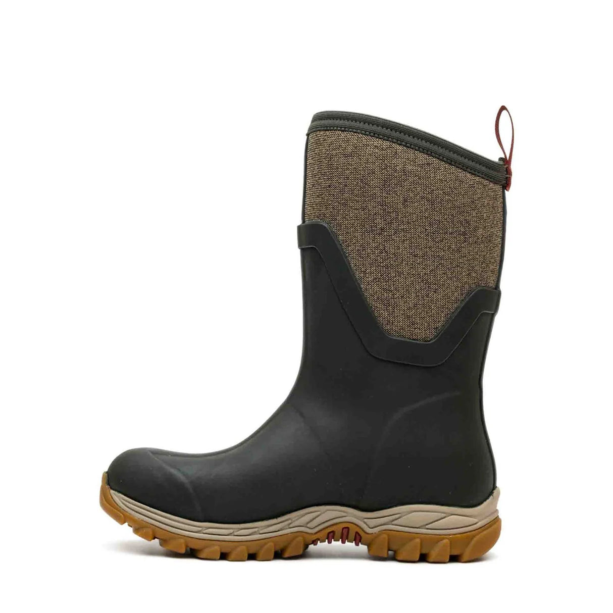 Muck Boots Women Arctic Sport II Mid Wellington #colour_olive-herringbone