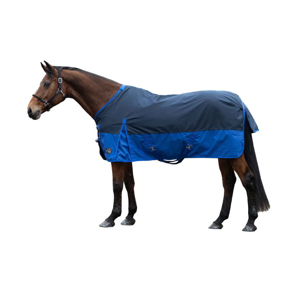 HKM 600D 300g Turnout Rug -Chester- #colour_navy-blue