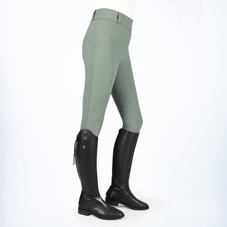 Coldstream Balmore Ladies Thermal Riding Tights #colour_sage