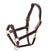 Shires Velociti Rapida Cushioned Leather Headcollar #colour_havana