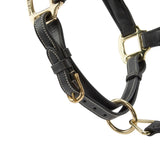 Shires Velociti Lusso Lorca Leather Headcollar #colour_black