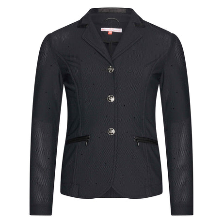 Imperial Riding Children's Brilliant Air Mesh Competition Jacket #Colour_black