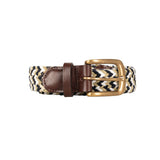Hy Equestrian Woven Elastic Belt #colour_navy-fossil