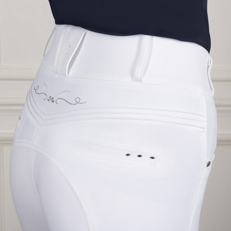 Coldstream Hermitage Diamante Breeches #colour_white