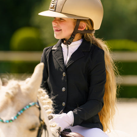 Imperial Riding Children's Brilliant Air Mesh Competition Jacket #Colour_black