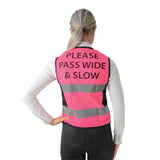 HyVIZ Waistcoat - Please Pass Wide & Slow #colour_pink-black