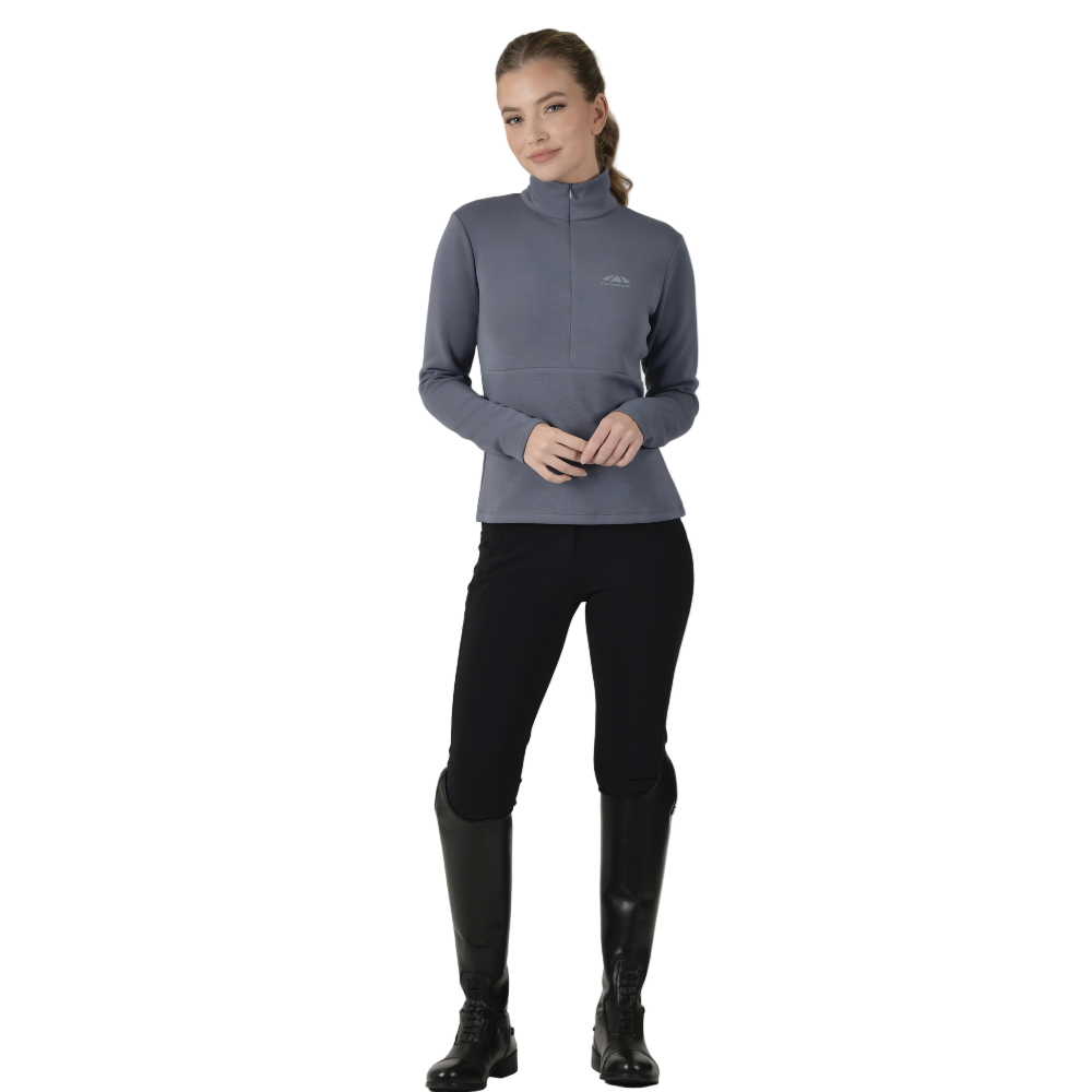 Weatherbeeta Ladies Copper 1/2 Zip Long Sleeve Mid-Layer #colour_slate-blue
