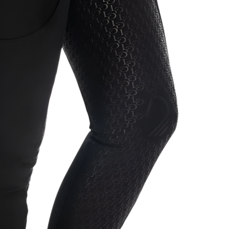 HKM Ladies Silicone Full Seat Riding Breeches -Amalfi- #colour_black